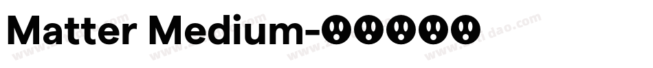 Matter Medium字体转换
